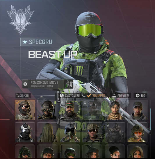 Call Of Duty X Monster Energy - The Beast Up Operator Skin